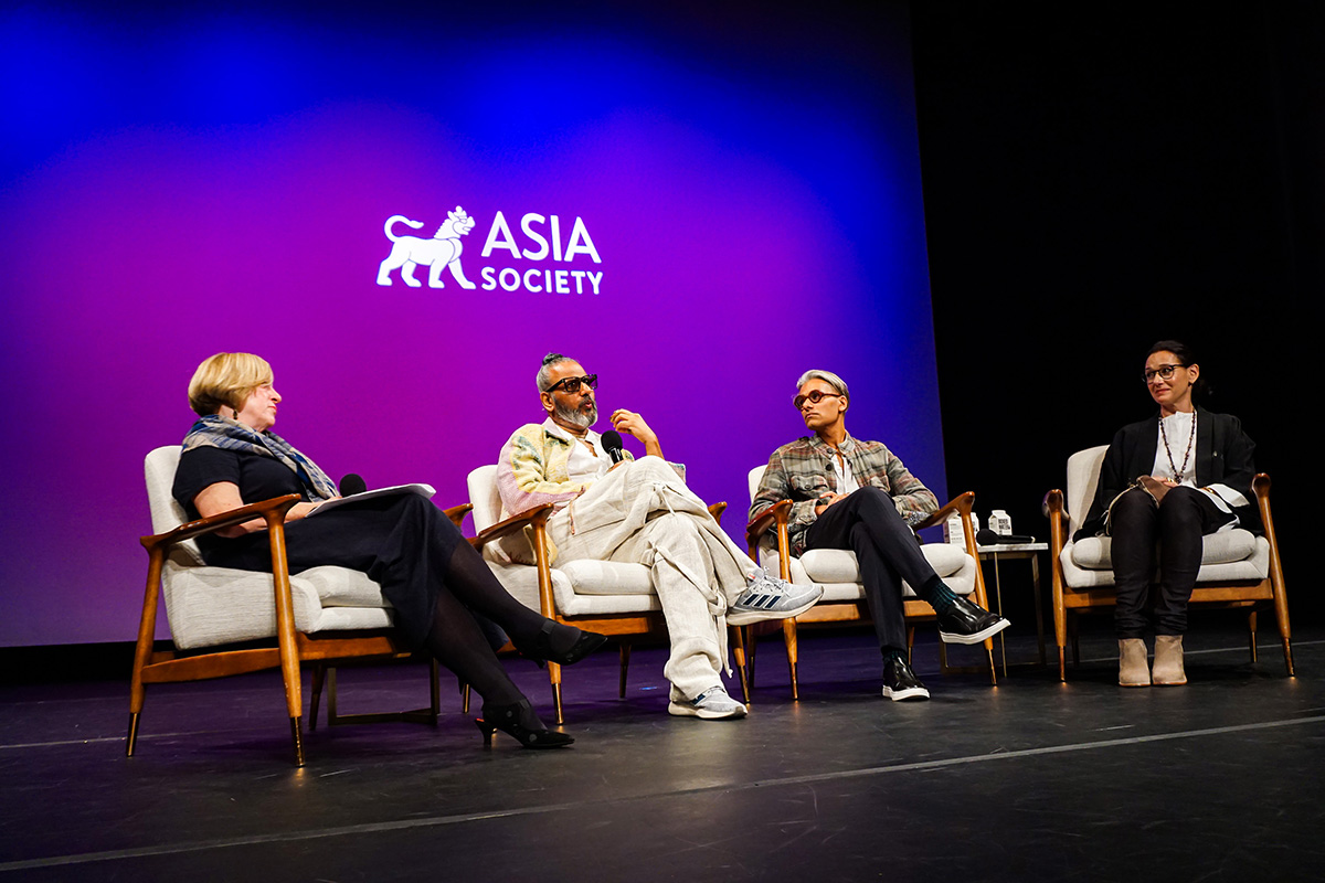 Ajay and other fashion designers during speaker panel