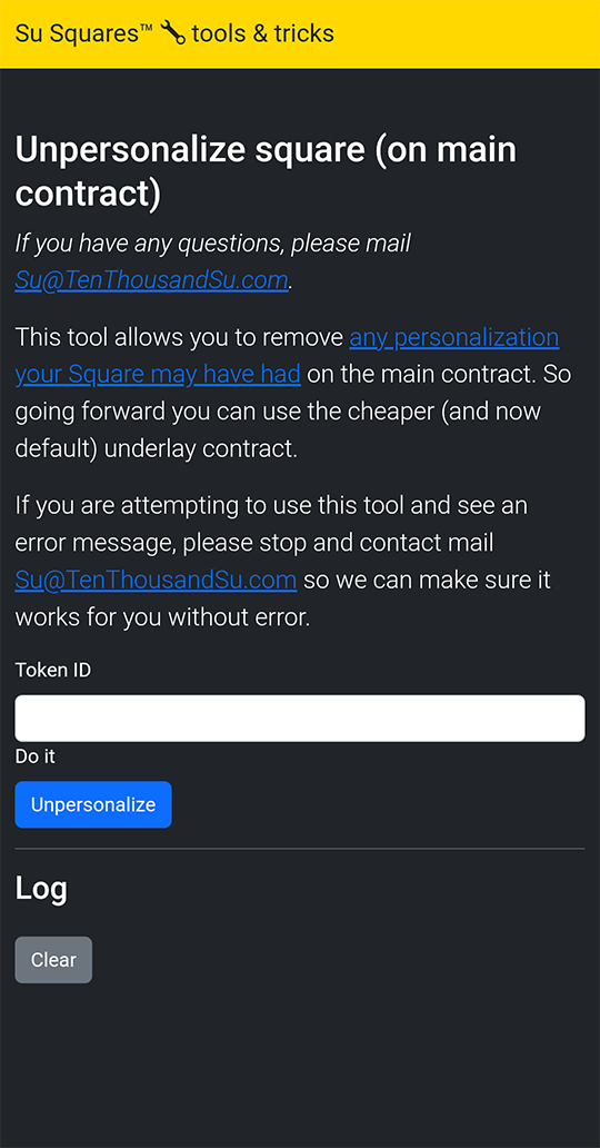 Legacy offsite depersonalize tool used before the fork moved the flow in-app